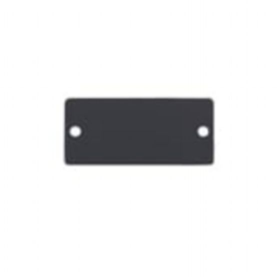 W-BLANK (B) Wall Plate Insert - Blank Slot Cover Plate - Black